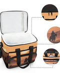 Desert Cowboy Insulated Lunch Bag With Shoulder Strap Reusable Cooler Lunch Box for Picnics Hiking Camping and Work