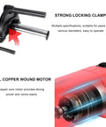 Strong locking clamp and all copper wound motor of Tough As Nails Electric Pipe Cutter And Threader With 2300 Watt Motor.