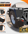 Stake Pocket Spare Tire Mount For Trailers Aftermarket Fits 4 To 8 Lug Trailer Wheels, bolt patterns 4 to 6.5 in, mounted on trailer