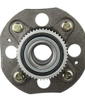 Front view of Rear Wheel Hub And Bearing Assembly 512178 For Honda Accord 1998 1999 2000 2001 2002 2.3L With ABS Four Lug Flange