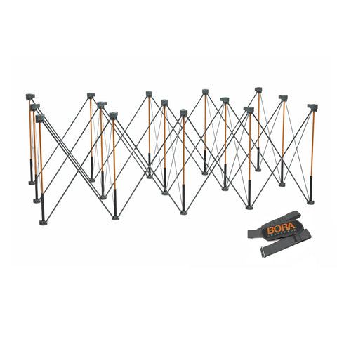 Portable Folding Workbench for Garage and Shop, Heavy Duty 6000lb Capacity, 4x8 ft Work Surface, 36 Inch High Collapsible Table frame