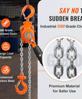 Manual Lever Chain Hoist Quarter Ton Come Along Ten Ft G80 Chain Weston Style Dual Pawl Brake 360 Rotating Hook with G80 Galvanized Chain