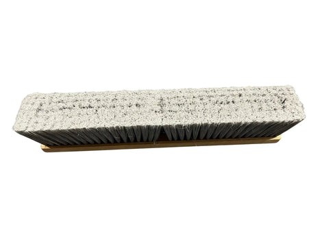 Top Shelf 18 Inch Professional Floor Brush With Soft Silver Flagged Polystyrene Bristles For Smooth Hardwood Cleanup And Knockout Fine Dust Control Lightweight Wood Block Base