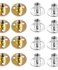 Round Base Tee Nuts 100 Pack For Woodworking M6 M8 M10 Galvanized Fasteners Built To Last