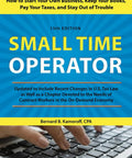 Cover of Small Time Operator The No Nonsense Guide To Starting Your Own Business And Staying Out Of Trouble with hands typing on a keyboard.