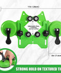 Green double suction cup guide for Diamond Hole Saw Kit With 10 Brazed Diamond Core Bits And Double Suction Cup Guide