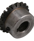 Two Piece Modulus 2 Bevel Gear Set With 20 Teeth 14mm Bore 90 Degree Tapered Bevel Made From 45 Steel Beefy Heavy Duty Gear