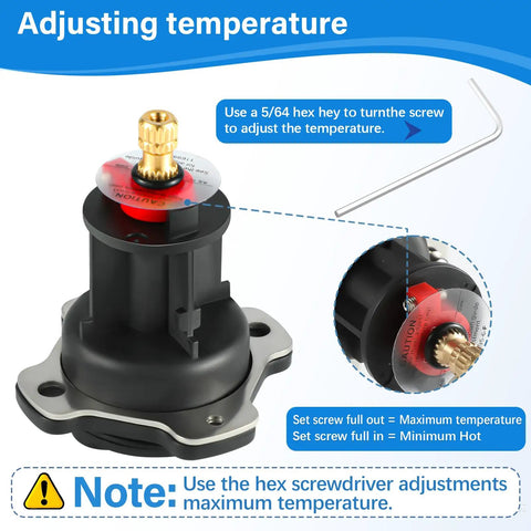Mixer Cap And Pressure Balancing Unit Kit For Rite Temp Shower Valve Replacement Cartridge GP76851 GP500520 adjustment instructions