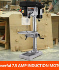 15 Inch Benchtop Drill Press With Swing Away Guard Built Tough 7.5 Amp 120V Copper Motor Variable Speed 288 3084 RPM Machine