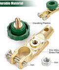 Top Post 12V Battery Disconnect Switch Isolator Kill Switch For Cars, Trucks, Boats, RVs, ATVs, And Marine Use, Anti Corrosion 125A.