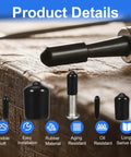 Close-up of 200 Piece Round Rubber End Caps Set For Bolts And Screws And Metal Tubing Durable Flexible Thread Protectors
