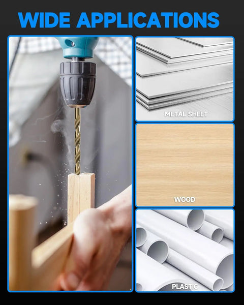 Solid Heavy Duty HSS Micro Drill Bit Set With Titanium Coating For Precision Machining On Metal Wood And Plastic Features Split Point Design To Stop Walking And Ensure Smooth Professional Grade Holes Every Single Time drilling wood metal plastic