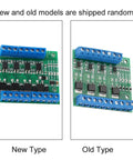 Image of new and old models of 4 Channel MOSFET PWM Driver Module 3-20V To 3.7-27VDC 10A PLC Amplifier For Motor Speed Control And LED Brightness.