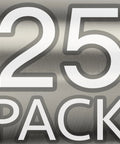 25-pack label on Premium Solid Stainless Steel Euro Style Bar Pulls 25 Pack, 3.75 Inch Hole Center, Polished Chrome Finish