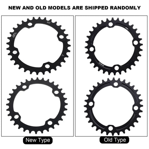 Narrow Wide Chainring For Mountain Bikes Single Chainring 32T 34T 36T 38T 104mm BCD Carbon Steel Black Lightweight And Durable New and Old Models