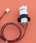 12V DC Mini Food Grade Self Priming Diaphragm Water Transfer Pump One Point Three Liters Per Minute For Ice Makers Coffee Machines And Water Dispensers Replacement Pump With Inlet And Outlet Hose Barb Ports