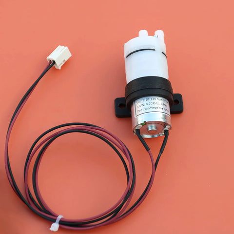 12V DC Mini Food Grade Self Priming Diaphragm Water Transfer Pump One Point Three Liters Per Minute For Ice Makers Coffee Machines And Water Dispensers Replacement Pump With Inlet And Outlet Hose Barb Ports