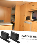 RV Compartment Latch Kit 4 Pack Durable Trailer Locks for Cabinet Doors Side Mounted Design with Stainless Screws