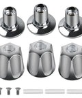 81428 Tub And Shower Knob Replacement Kit For Price Pfister Verve Tub And Shower Handle Chrome Finish, 3-piece set with components