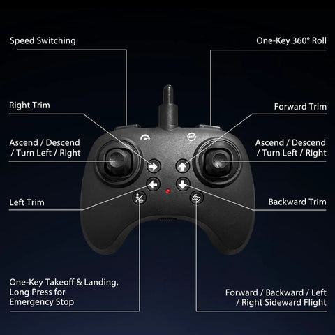Remote control for Flying Sword RC Airplane Gesture Control Drone For Kids And Adults Ages 8 To 16 360 Flip Dagger Stunt Plane