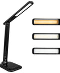 Slimline 13W LED Desk Lamp White For Home Office Bedroom And Reading Space Saving Foldable Arm Crisp Adjustable Angles And Lit Task Lighting For Any Desk