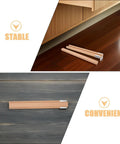 6 Sets Wood Center Mount Drawer Slides With Metal Bracket Replacement For Furniture And Bedrooms showing stability and convenience