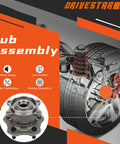 Two Pack Rear Wheel Hub Bearing Assembly For AWD Nissan Juke 2011 2014 And Rogue 2008 2013 Left And Right Sides Non ABS 5 Lug