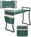 Foldable Garden Kneeler And Seat With Soft Cushion, Heavy Duty Garden Bench, Tool Pouch And Kneeling Pad for weeding and planting