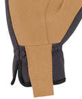 Men's High Dexterity Open Cuff Work Gloves Built For The Daily Hustle With Breathable 3D Mesh And Reinforced Palm For Solid Grip And Sweet All Day Comfort In Black Barley Large close-up of glove design showing open cuff and reinforced palm.