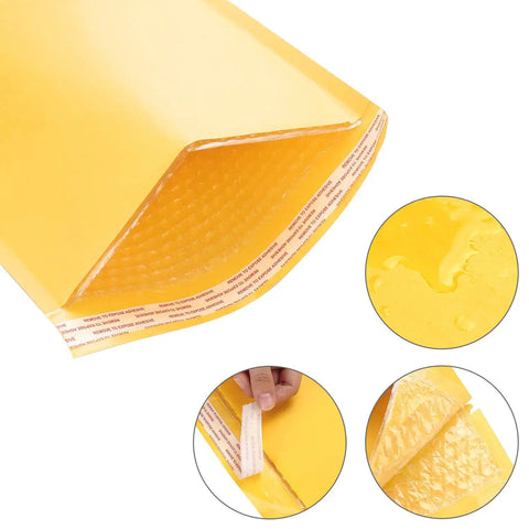 5 By 7 Inch Bubble Mailers 50 Pack Padded Envelopes Self Seal Kraft Paper Mailers Lightweight Yet Heavy Duty Tear Resistant