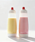 Two Pack Pancake Batter Dispenser Bottles, 1000ml Capacity, Mess Free Pouring For Pancakes, Muffins, Cupcakes And More, Easy Grip