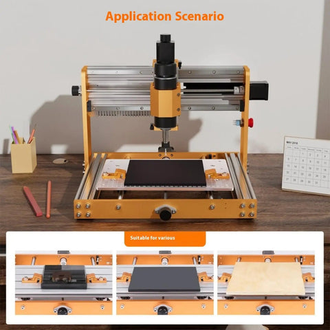 Heavy Duty Low Profile T Track Clamping System For 3018 Router Engraver Accessories 2 Pack High Strength Aluminum Clamp For Secure woodworking on 3018 router bed
