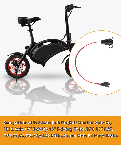 Replacement Electric Bike Charging Port 42V 5A Output for Multiple Model Ebikes Including Bolt Pro Ride On LX10 Axle 12 Inch Folding Ebike Bolt Up 14 Inch D1F D2F D3F V1 S2 Kugoo Kirin B1 Pro