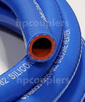 Blue Silicone Heater Hose 1.25 Inch Inner Diameter Reinforced Flexible High Temperature Range -65F To 350F on looped display