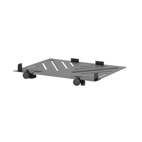 Flat Top Laptop Shelf For Mic Stands With Ventilated Design And Adjustable Tabs for Laptops Tablets Mixers Controllers MSA5000