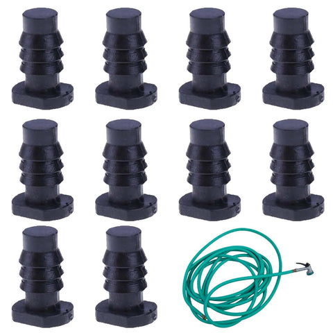 Super Durable 10 Pack Water Hose End Caps Fit Eight Millimeter Pipes Perfect For Garden Stops Pipe Plugs To Cuff And Seal Leak Proof Rubber Nozzles That Are Built Tough And Ready For Any Outdoor Project Or Seasonal Wrap Up Job Today black rubber hose end caps with garden hose
