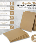 8 Pack Of 11 By 14 Inch Mdf Boards Exactly One Quarter Inch Thick With Pretty Dang Smooth Unfinished Sides And Solid Sanded Edges For Diy Carpentry Work You Gonna Absolutely Love, showcasing versatile MDF sheets for crafts.
