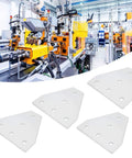 T Shaped Aluminum Joining Plate 5 Hole Bracket for Aluminum Profiles with Precise Hole Pattern, 4-pack arrangement