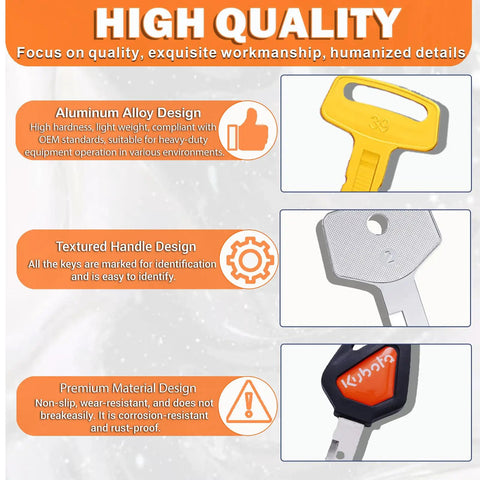 All In One Heavy Equipment Key Master Set With Full Coverage Keys For Excavators Dozers Loaders And Backhoes Universal