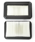 Two 2 Pack W107418351 Filter Replacement for Makita VC4210 Dust Extractor with white pleated design and black frame.