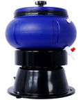 Heavy Duty Metal Parts Tumbler Polisher With 18 Lb Capacity Vibratory Rotary Cleaner For Industrial Finishing And Parts Cleaning