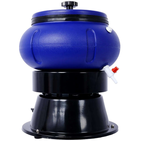 Heavy Duty Metal Parts Tumbler Polisher With 18 Lb Capacity Vibratory Rotary Cleaner For Industrial Finishing And Parts Cleaning