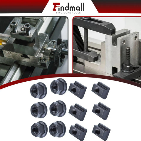 Pro Series Fifty Eight Piece Seven Sixteenths Inch T Slot Clamping Kit with hardened hold down clamps for Bridgeport mill setup.