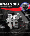 Diagram of 12V 150A Beefy Alternator For Kia Optima 2.4L 2013 2014 2015 2016 And Hyundai Santa Fe 2.4L components with labels