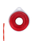 Front view of Square Trimmer Line 0 095 Inch By 250 Feet Heavy Duty Replacement For Milwaukee String Trimmer 49 16 2713 Twisted Design Durable Nylon