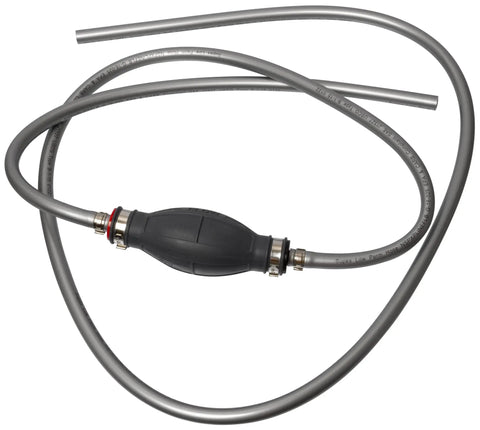 Universal Outboard Fuel Line Kit with 7 Foot 3 Eighth Inch Hose UV Resistant EPA CARB Compliant Primer Bulb, connectors visible