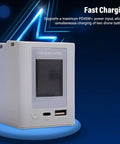 Dual Battery Charger With LCD Display Portable Fast Charging Hub For Two Drone Batteries PD45W Input Compatible shown