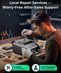 Technician repairing Money Counter Machine With Value Count And Counterfeit Detection For Dollar And Euro Bills, MT UV MG IR DD DBL HLF CHN