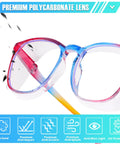 Close-up of Four Pack Anti Fog Safety Glasses For Women Nurses Anti Blue Light Blocking Eye Protection ANSI Z87 Plus