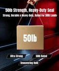 Man carrying 50lb box to show Clear Packing Tape Set 6 Rolls 408 Yards Total Heavy Duty Shipping Tape For Moving Boxes